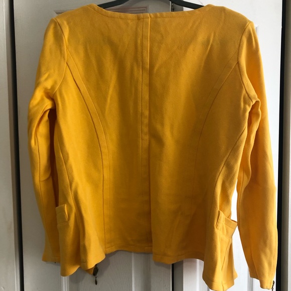 VINTAGE YELLOW ZIP UP TOP - Picture 7 of 7
